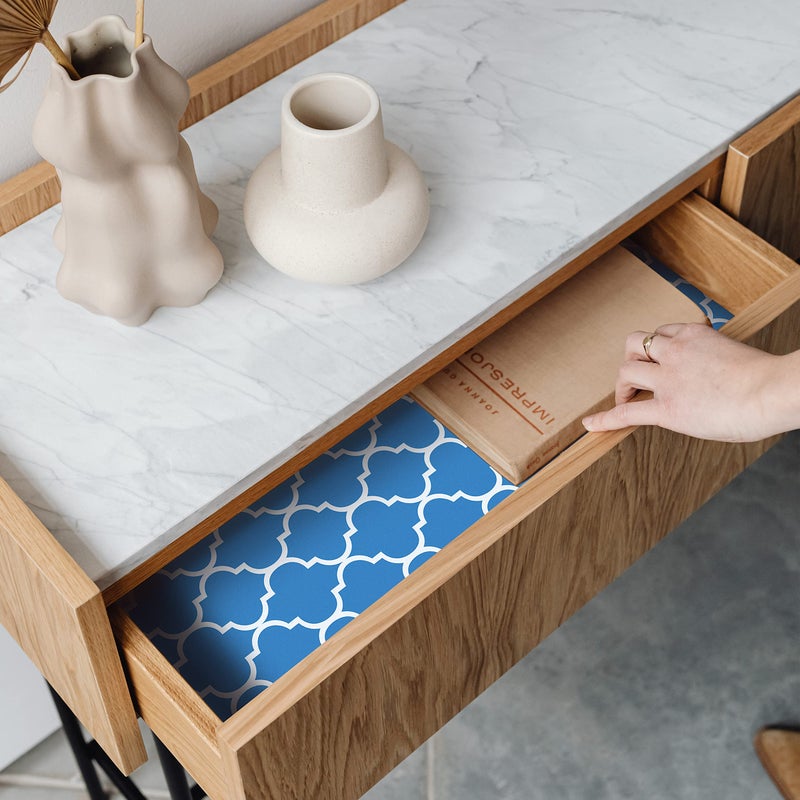 MERRITON Scented Drawer Liners for Dresser â€“ 6 Large Non Adhesive Dresser Drawer Liner Sheets, 19.5 x 14 in, Drawer Liners for Kitchen Cabinets & Closet Shelves, Cabinet Liner & Shelf Paper (Fresh Linen) - Image 3